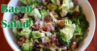 Broccoli Bacon Salad from fatkidatheart.com