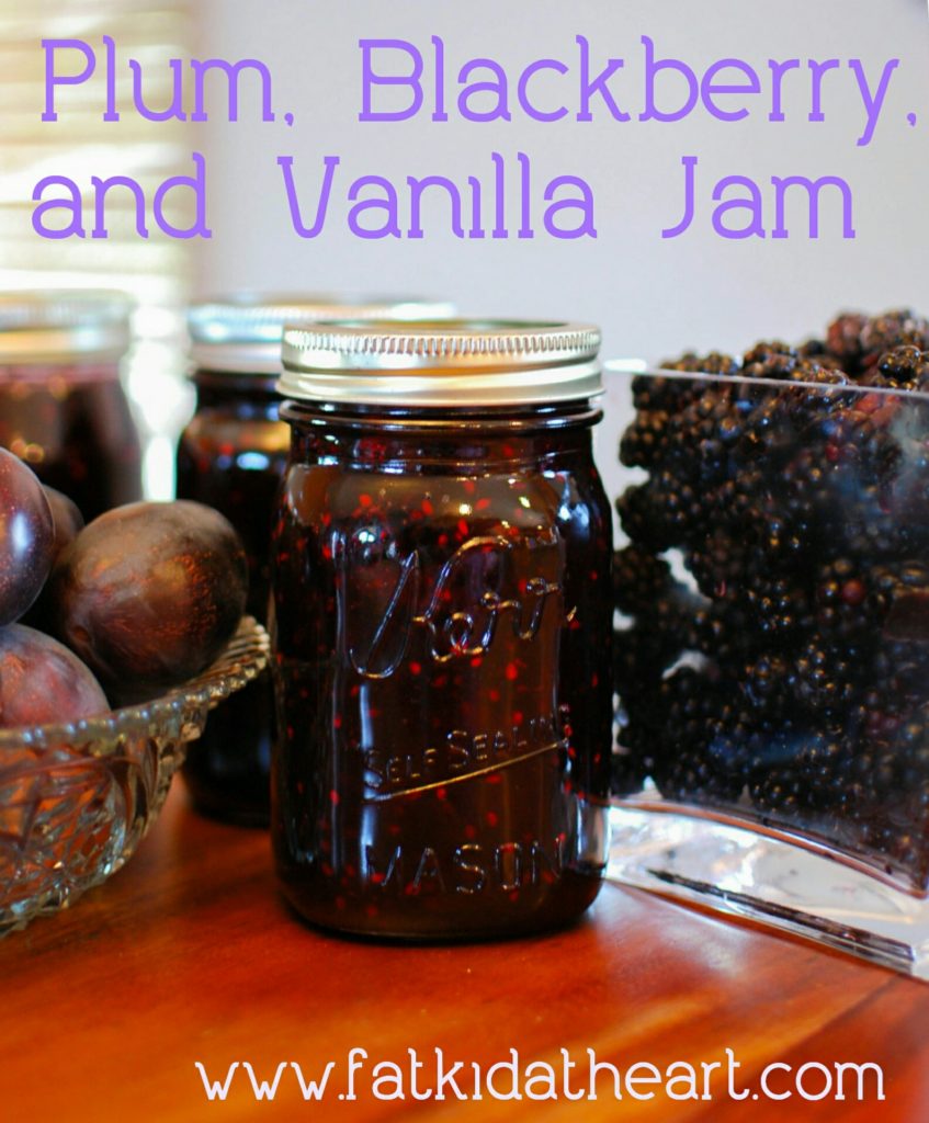 Plum, Blackberry, and Vanilla Jam