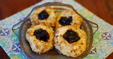 Grandma's Walnut Jam Thumbprint Cookies from Fat Kid at Heart Blog