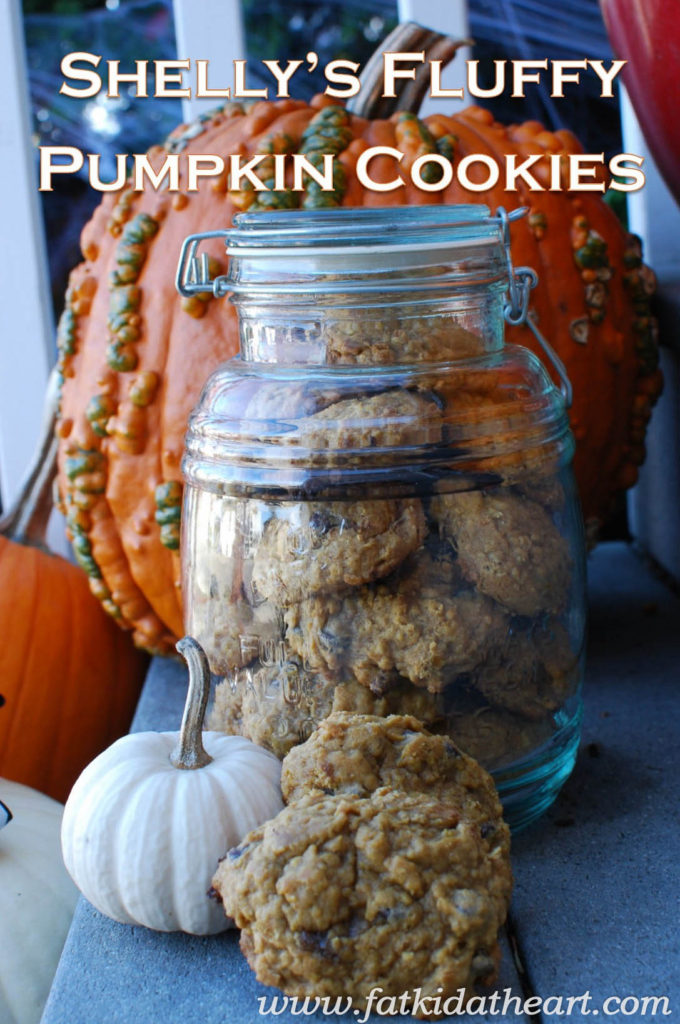 Shelly's Fluffy Pumpkin Cookies by Fatkidatheart.com